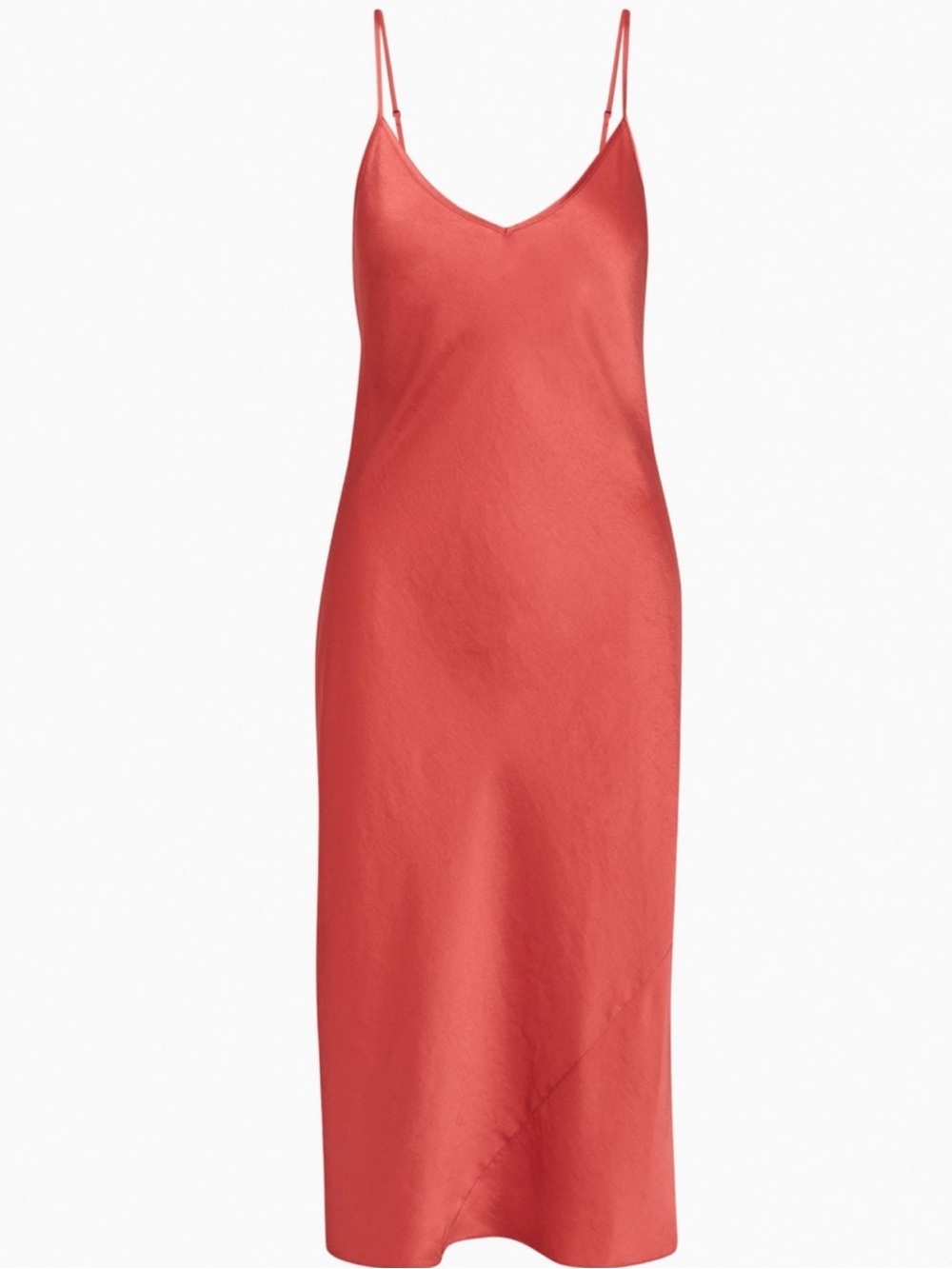 Only Slip Satin Midi Dress Aritzia